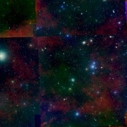 A seven degree mosaic of DPOSS survey plates, showing Virgo-Rho