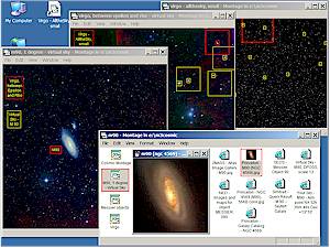 Screen shot - visually organized graphics and web links